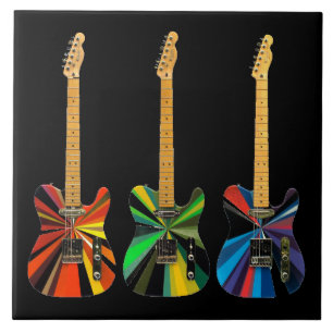 Animated Electric Guitars Tile