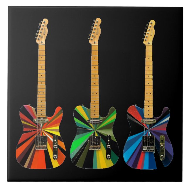 Animated Electric Guitars Tile (Front)