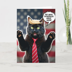 Animated Fatherhood Great Again Card