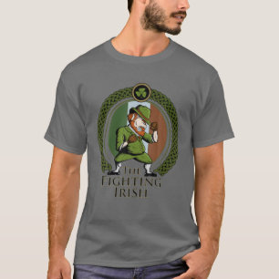 Animated Fighting Irish St Patrick's Day Retro Fas T-Shirt