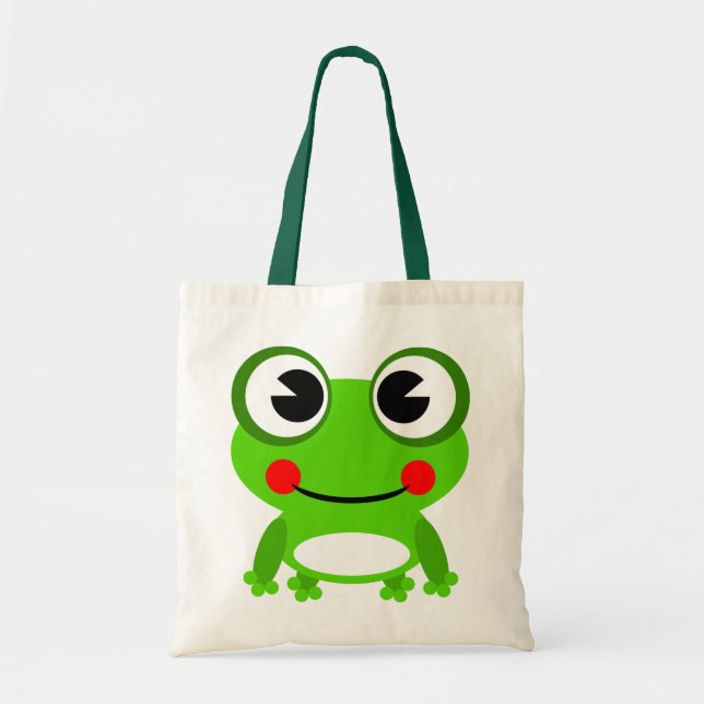 Animated Frog Tote Bag (Front)