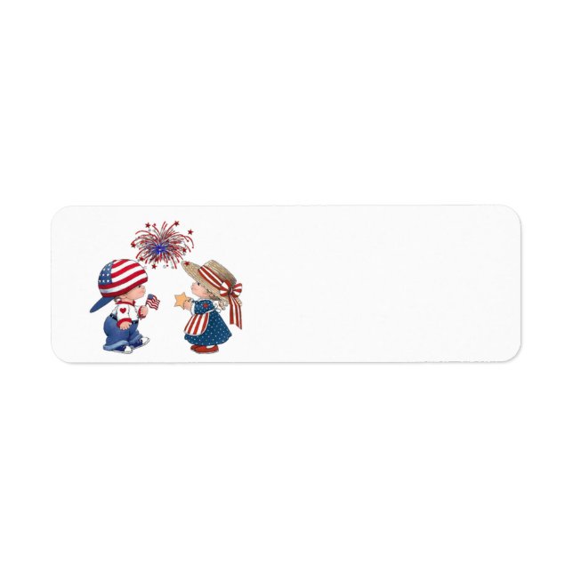 Animated July 4th children (Front)