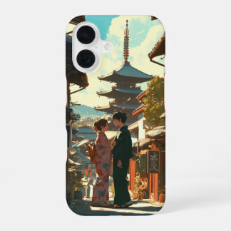Animated lovers iPhone 16 case