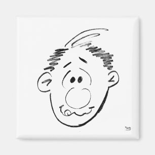 Animated Mans Face Emotions Faces Magnet