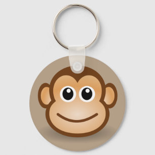 Animated Monkey Keychain