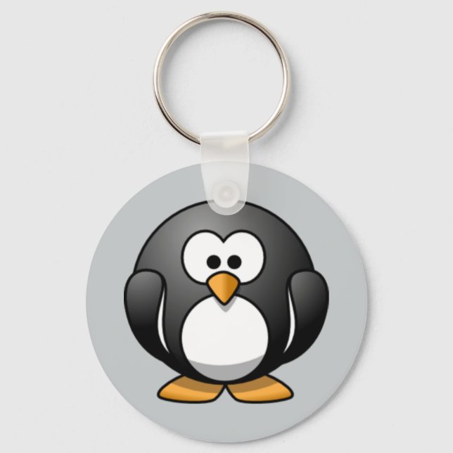 Animated Penguin keychain (Front)