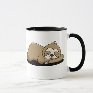 Animated Sloth Sleeping   Mug