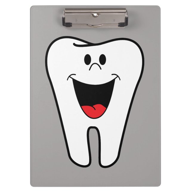 Animated Smiling Tooth Clipboard (Front)