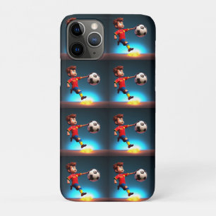 Animated Soccer Player With Ball,  iPhone 11 Pro Case