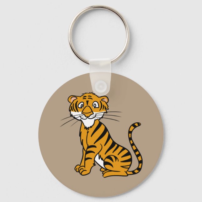 Animated Tiger Keychain (Front)