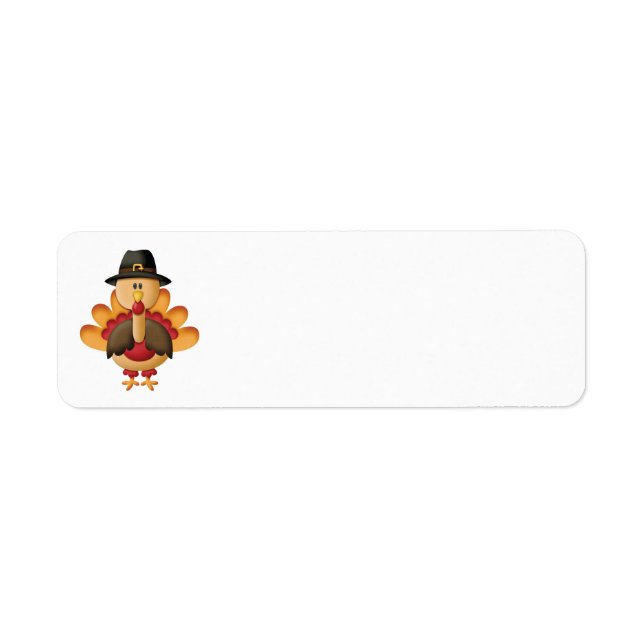 Animated Turkey Address Labels (Front)