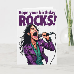 Animated Vocalist Birthday Card