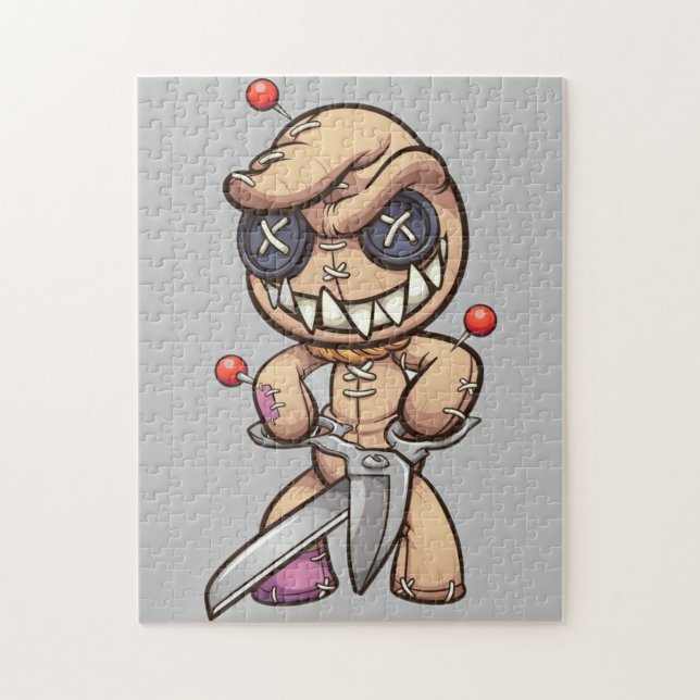 Animated Voodoo Doll Jigsaw Puzzle (Vertical)