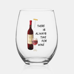 Animated wine bottle and glass wine glass