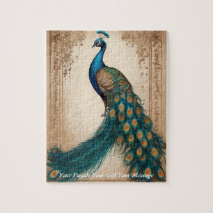 Animation Boho peacock Jigsaw Puzzle