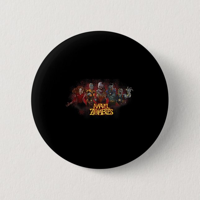 Animation Zombies Undead Heroes And Villains  2 Inch Round Button (Front)