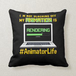 Animator Rendering Programmer Computer Animation Throw Pillow