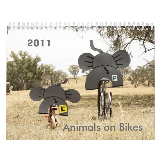 Animaux à vélo Calendrier Elephant 2011 (Protection)