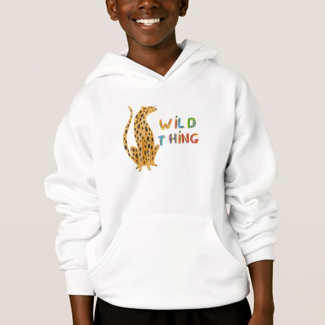 Animaux amusants Enfants Sweat - shirt à capuche (Devant)