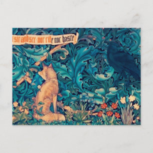 Animaux dans la forêt, William Morris Carte Postal