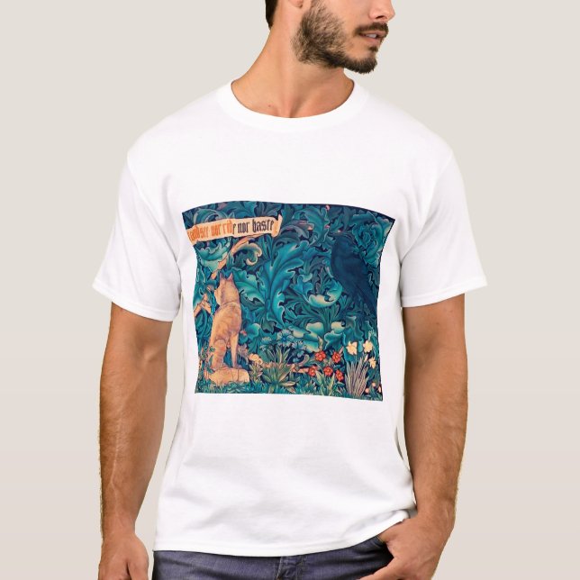 Animaux dans la forêt, William Morris T-Shirt (Devant)
