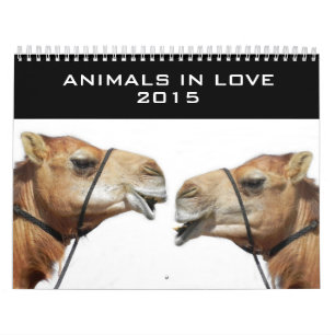 Animaux dans le calendrier 2015 de l'amour  