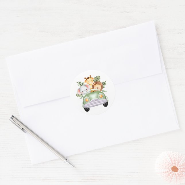 Animaux dans un autocollant (Enveloppe)