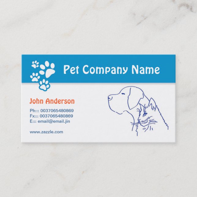 Animaux de compagnie Animaux vétérinaires ou carte (Devant)