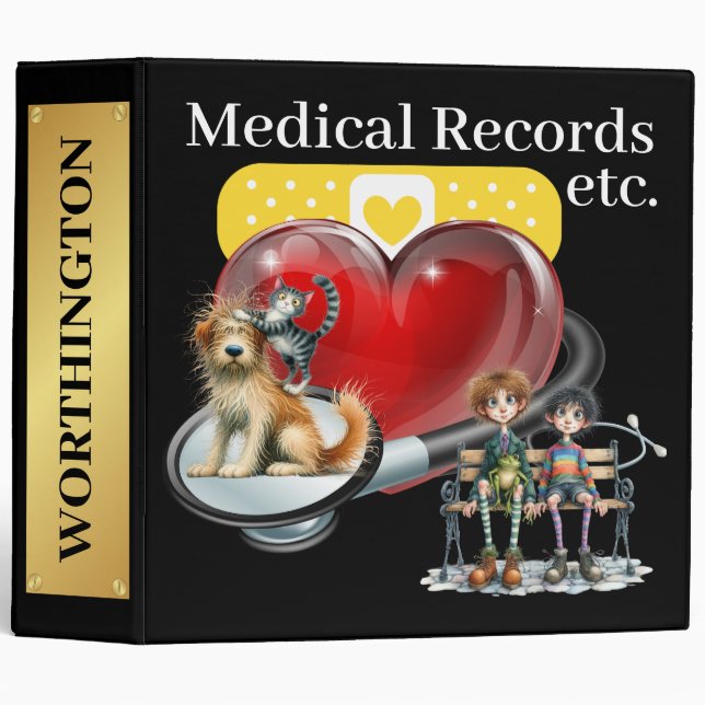 Animaux de compagnie, etc. Classeur des enregistre (Devant/Côté)