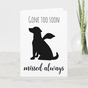 animaux de compagnie perte de cartes de sympathie