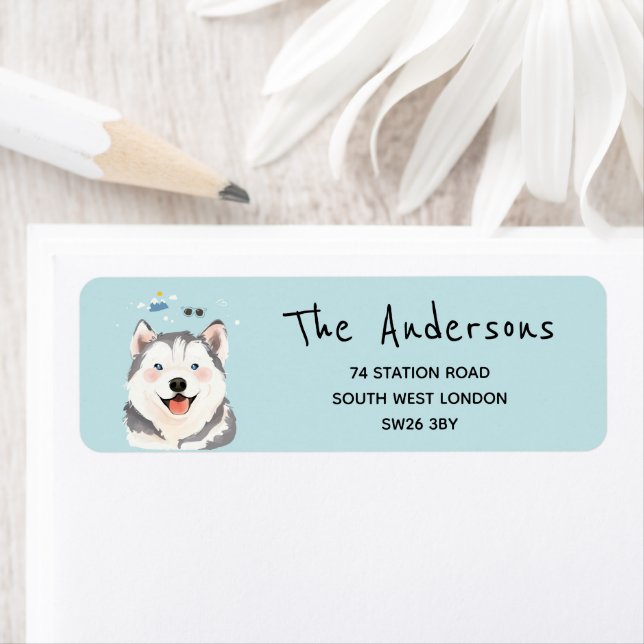 Animaux de compagnie Sibérienne Husky Chien Illust (En situation)