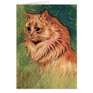 Animaux de compagnie vintages, Chat orange à long 
