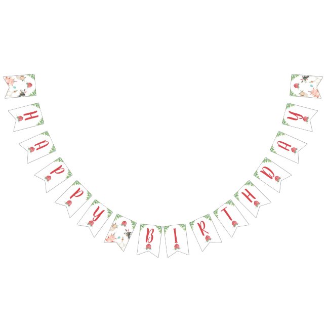 Animaux de ferme Barnyard Boy Bannière d'anniversa (Tout)