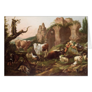 Animaux de ferme dans un paysage, 1685