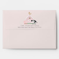 Animaux de ferme Enveloppe rose de Barnyard