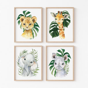 Animaux de la jungle, Safari Animaux, Feuilles de