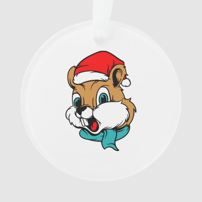 Animaux de Noël Chipmunk Père Noël (devant)