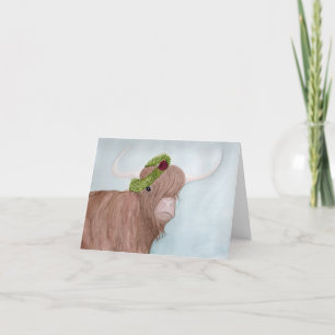 Animaux de vacances inhabituels : Carte Vache 4"x5