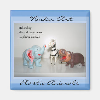 Animaux en plastique Haiku Art Magnet