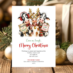 Animaux mignons et insolites Carte de vœux festive