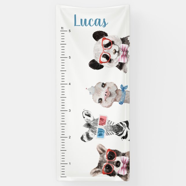 Animaux sauvages mignons | Bannière du graphique d (Vertical)