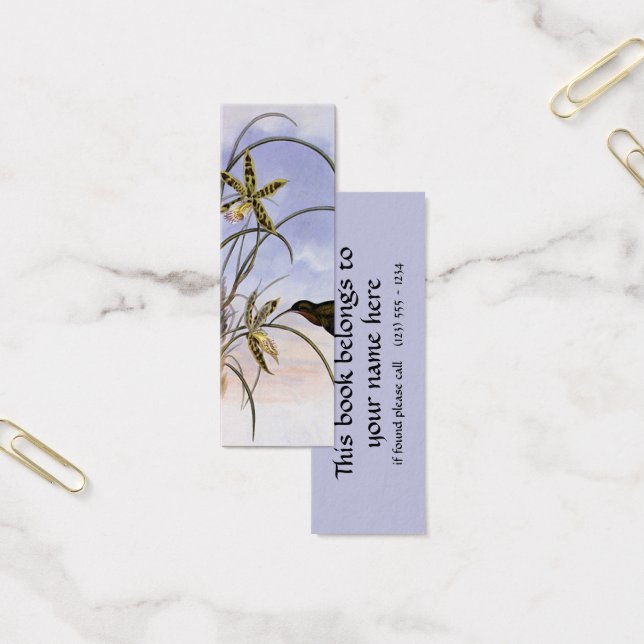 Animaux vintages, Fleurs d'orchidées d'oiseaux col (Bureau)