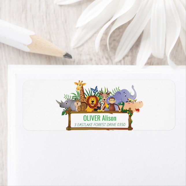 Animaux Wild One Jungle safari de verdure pour les (En situation)