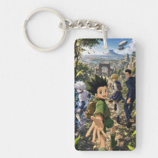 Anime Adventure Characters Custom Rectangle Keycha Keychain