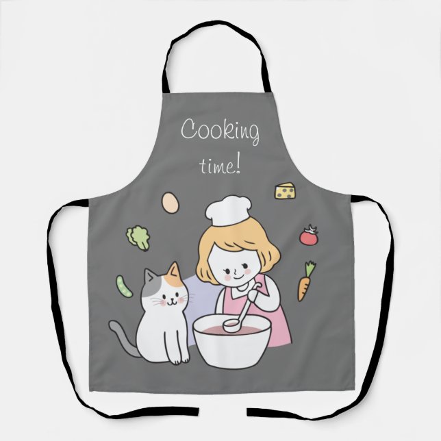 Anime apron kitchen-For Women's (Front)