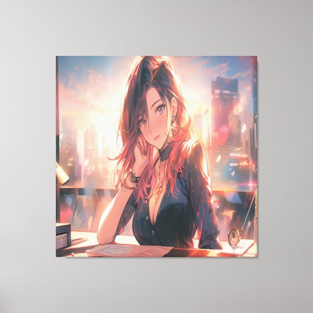 Anime Art. Canvas Print (Front)