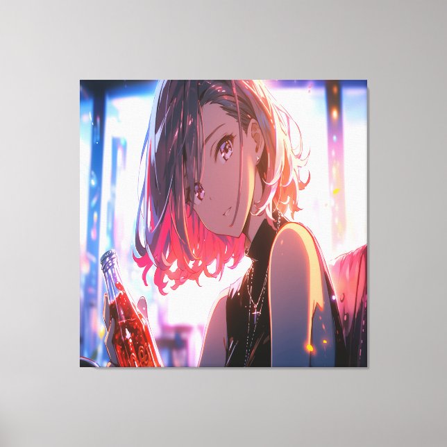 Anime Art. Canvas Print (Front)