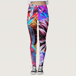 Anime Art Cartoon on Customized Tight L Leggings