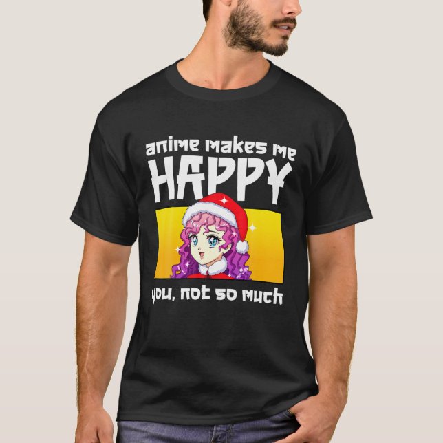 Anime Art For Women N Girls Men Anime Merch Anime T-Shirt (Front)