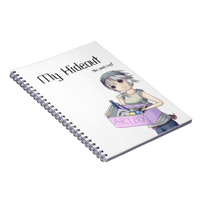 "Anime Artist Girl" Notebook (Right Side)